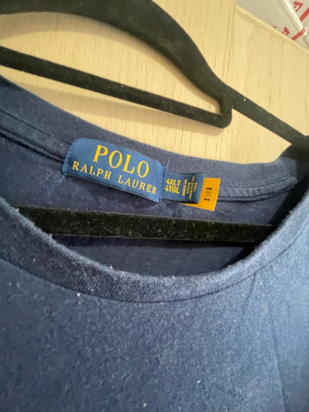 Polo by Ralph Lauren Navy Tee with Multicolor Stripes - Picture 6 of 8